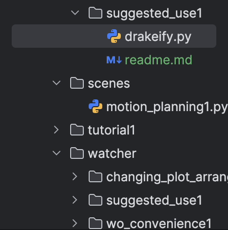 Drakeify My URDF Animation showing a URDF file being created for a target Drake model.